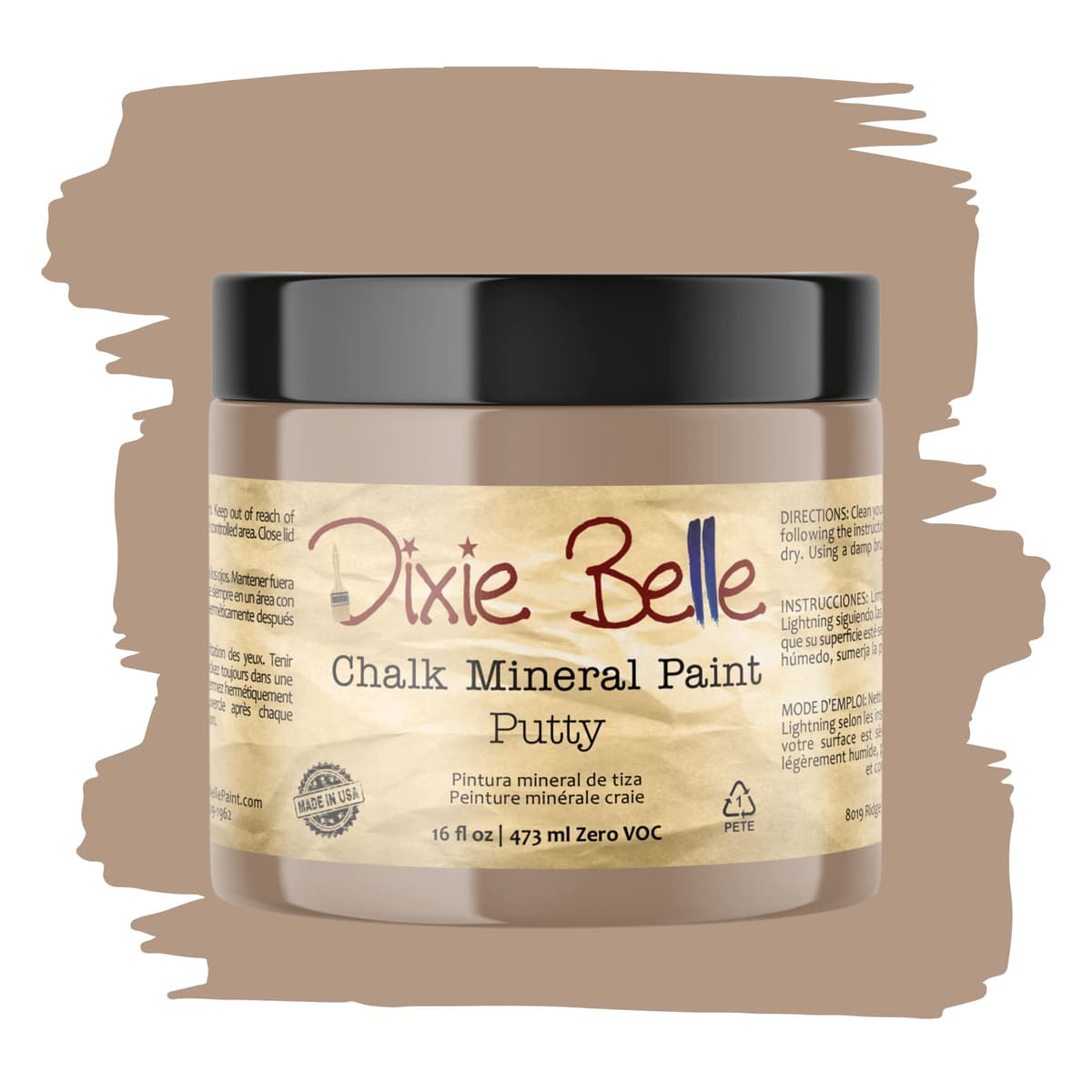 Dixie Belle Paint Company Chalk Finish Furniture Paint - Caviar (32oz) - Matte Black Chic Chalk Mineral DIY Furniture Paint — view 74