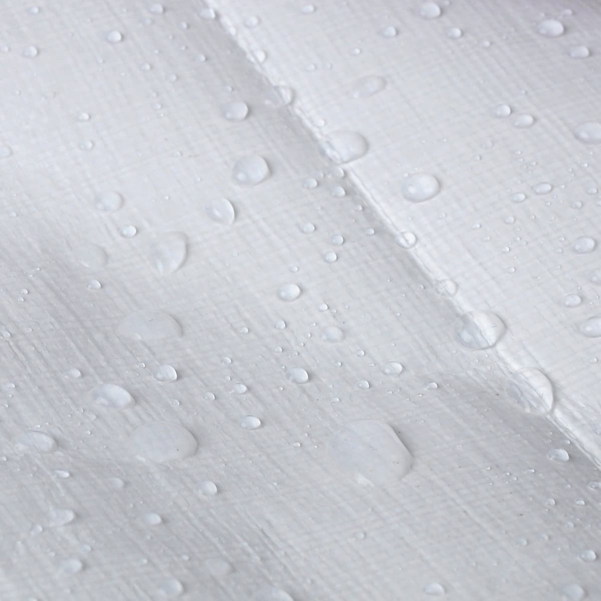 WOLTU Lona Impermeable Exterior 3x4m, 180g/m² Lona de Protección Toldo Reforzado PE con Ojales, Duradera Resistente a Los Rayos UV Desgarros, para Leña, Muebles, Jardín, Piscinia, Blanco — view 6