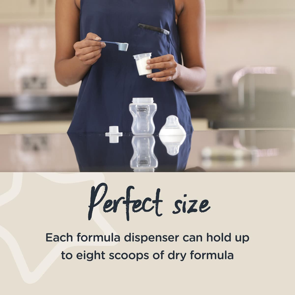 Tommee Tippee Milk Powder Dispensers, 6 Pack of Formula Powder Dispensers, Holds up to 8 Scoops of Formula, Travel Friendly and Space Saving — view 4