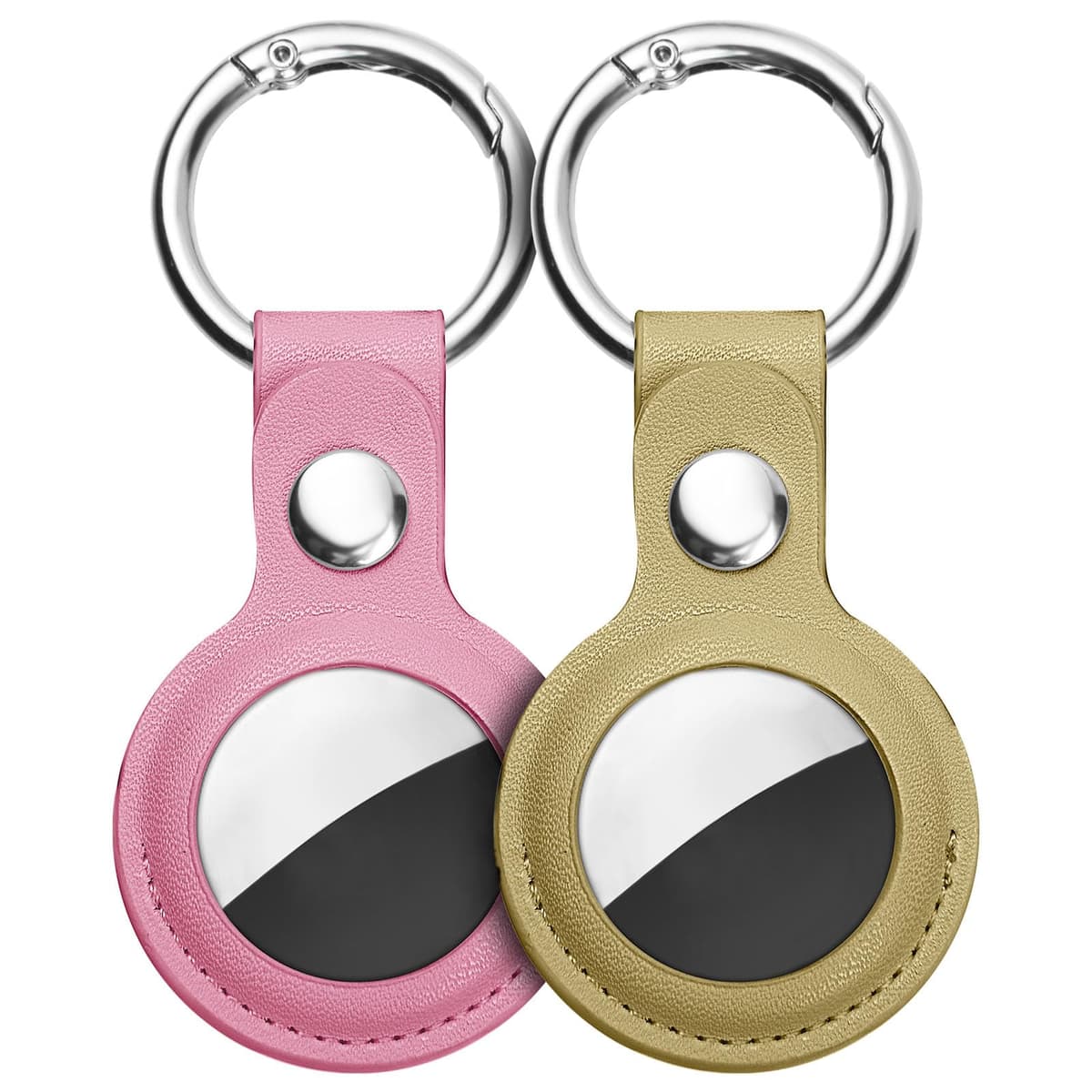 Ainiv Llavero para AirTag, 1 Pieza Llaveros para AirTag Funda Protectora, PU Localizador Portátil Antipérdida, Protectora de Cuero Funda Bluetooth Tracker Mascotas y Mochilas — view 18
