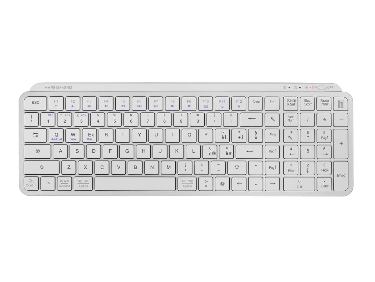 Mars Gaming MKPRO, US, Teclado Mecánico Gaming Completo, RGB Chroma, Switches Hot-Swap Mecánicos, Antighosting, Rueda de Control, Software, Multiplataforma, Switch Silent, Blanco — view 27