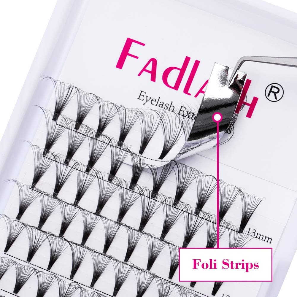 Russian Volume Lashes 16D 0.07 C Curl Mix Tray - Premade Fan Lashes (8-14mm) — view 3