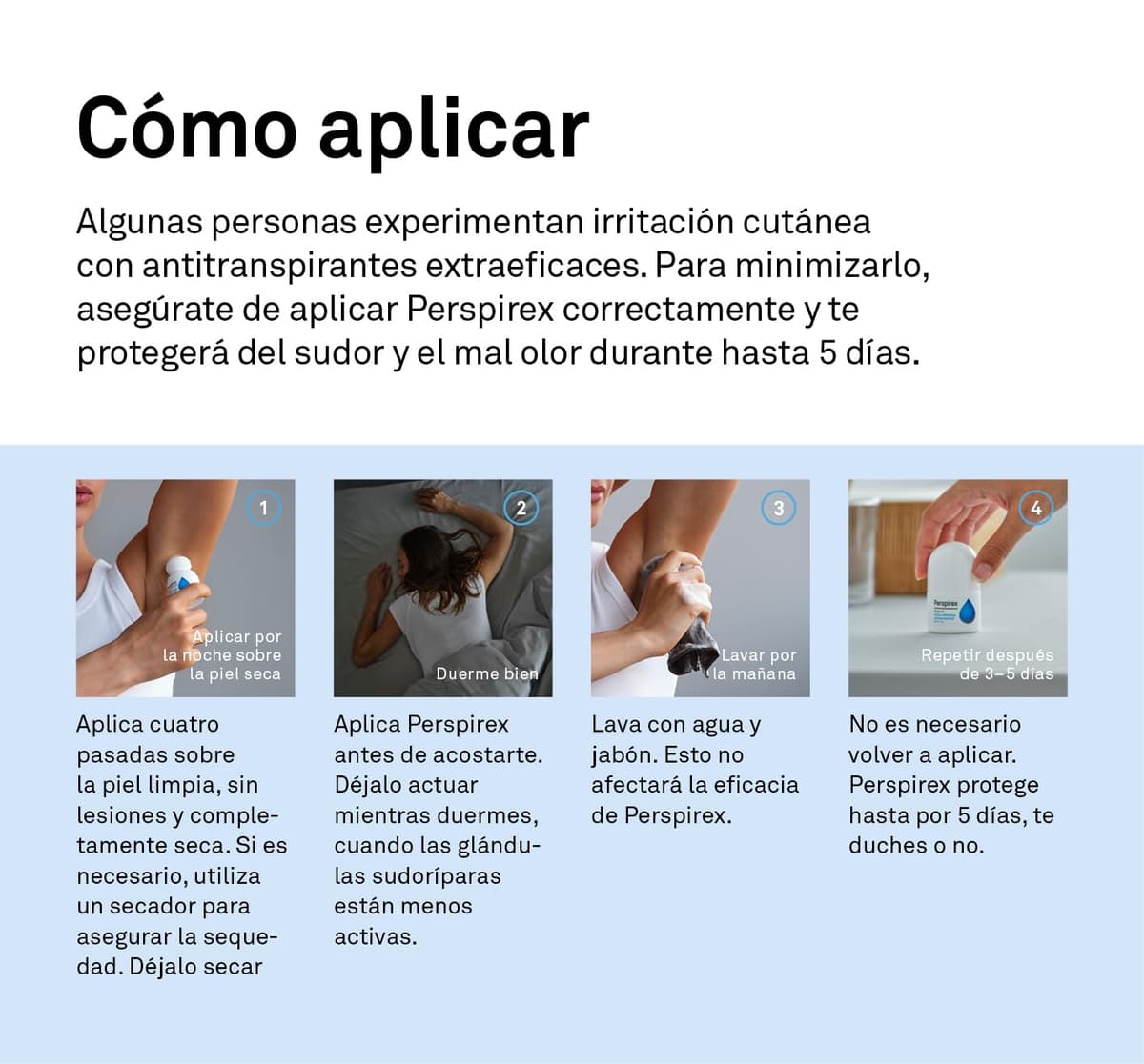 Perspirex ® | Original | Desodorante Antitranspirante Axilas Roll On para una protección y frescura anti sudor de hasta 5 días | 20 ml — view 5