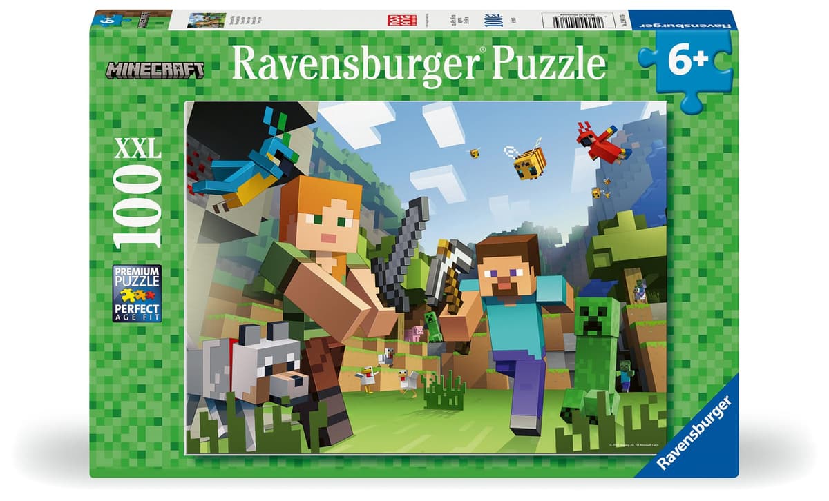 Ravensburger - Puzzles XXL Minecraft | Puzzle 6 Años O Más | Regalo Niño 6 Años O Más De 100 Piezas | Rompecabezas Niños De 36 X 49 Cm Puzzle — view 8