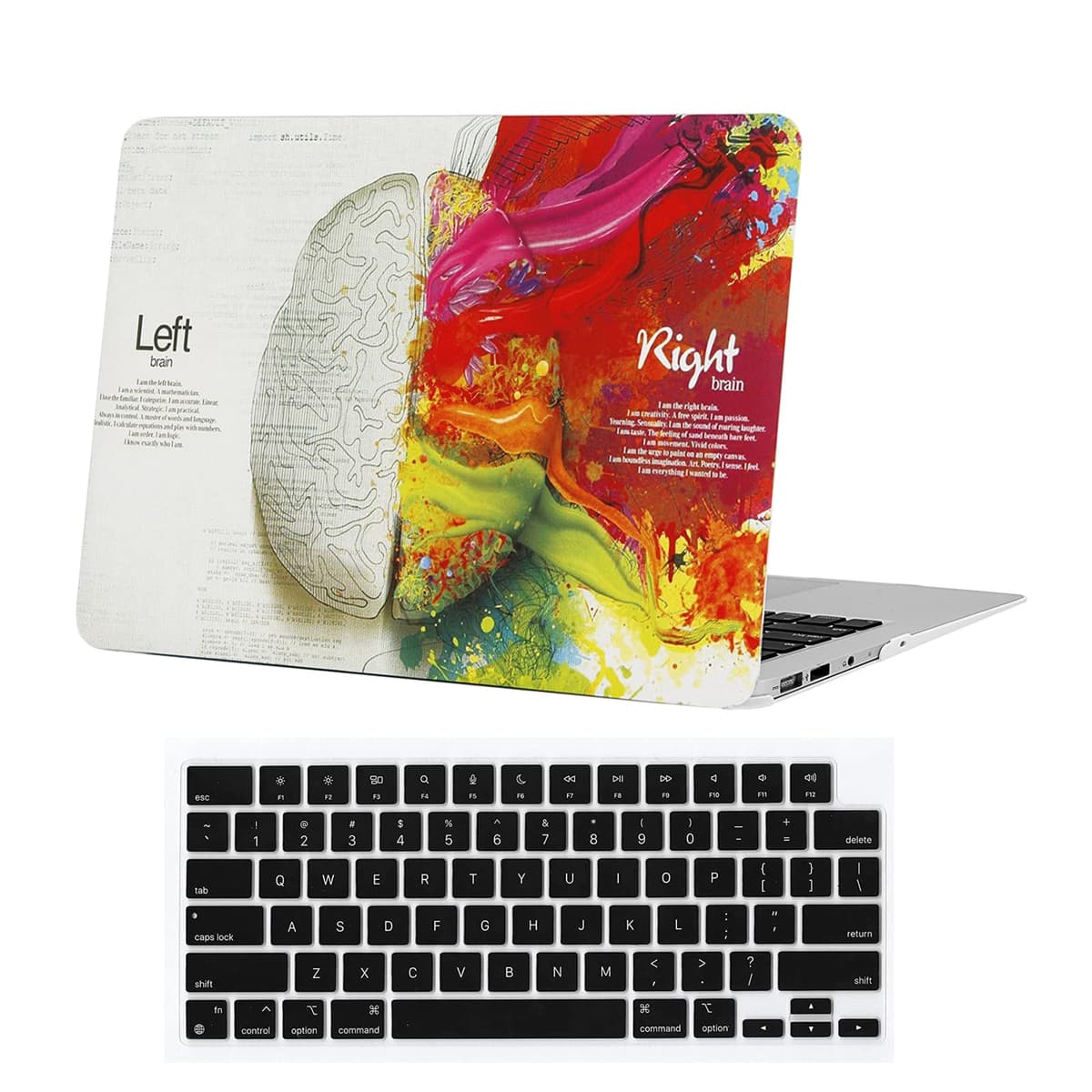 for MacBook Air 13.6 inch Case 2022 2023 2024 2025 Release M4 A3240 M3 A3113 M2 A2681 with Touch ID, Plastic Laptop Hard Shell Case & Keyboard Cover for M4 M3 M2 MacBook Air 13.6,Black Marble — view 34