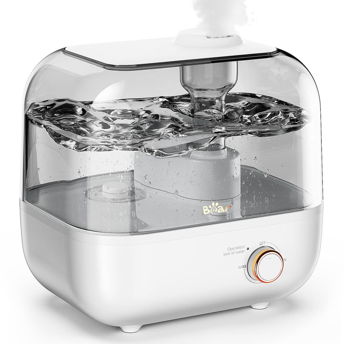 BEAR Top-Fill Humidificador 5L de Aromas, 28dB Ultra Silencioso para Bebés y Plantas, 35 Horas de Funcionamiento, con Bandeja de Aroma, Boquilla de Vapor Giratoria de 360°, Apagado Automático — view 4