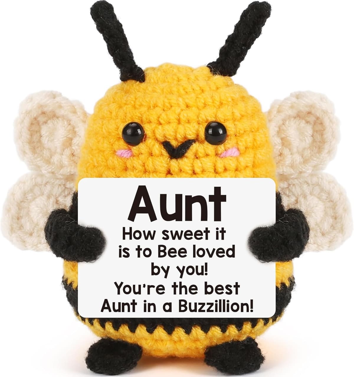 Crochet Alien Plush with Love Message – “You’re the Best Thing I’ve Ever Found on Earth” – Handmade Valentine’s Day Gift for Girlfriend, Boyfriend, Wife or Husband – Cute — view 9