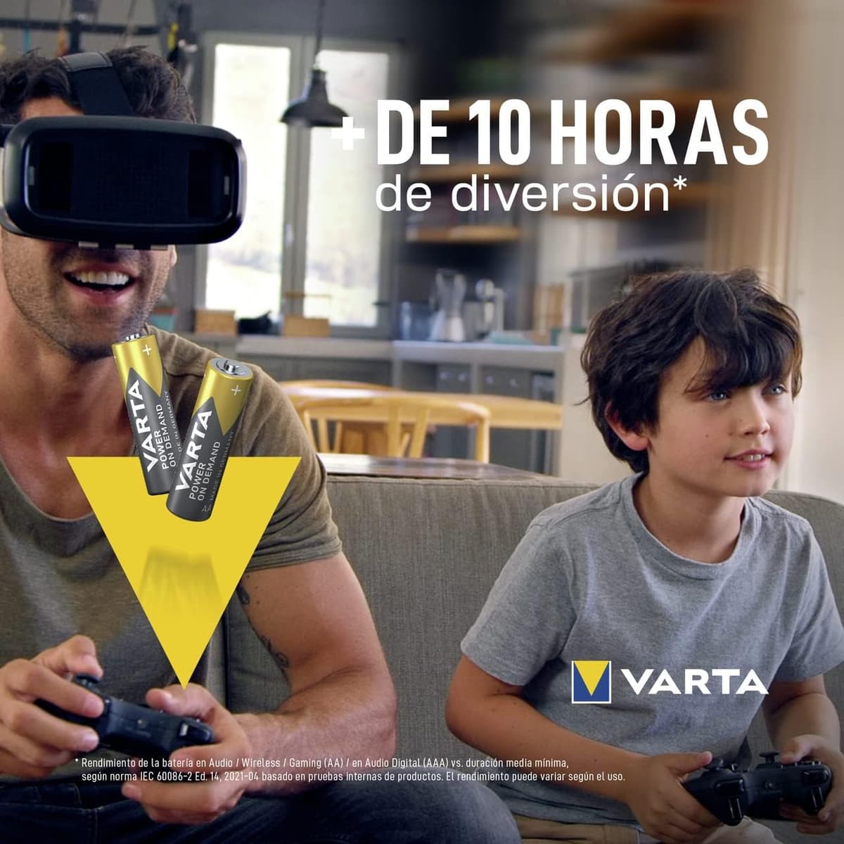 VARTA Pilas AA, paquete de 100, Power on Demand, Alcalinas, 1,5V, para accesorios de ordenador, dispositivos Smart Home, linternas, Made in Germany — view 6