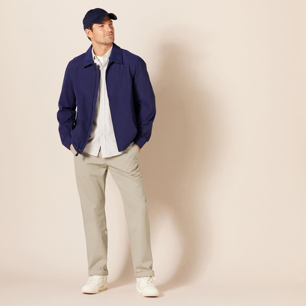 Amazon Essentials Men's Classic-Fit Wrinkle-Resistant Flat-Front Chino Trousers (Available in Big and Tall) — view 3