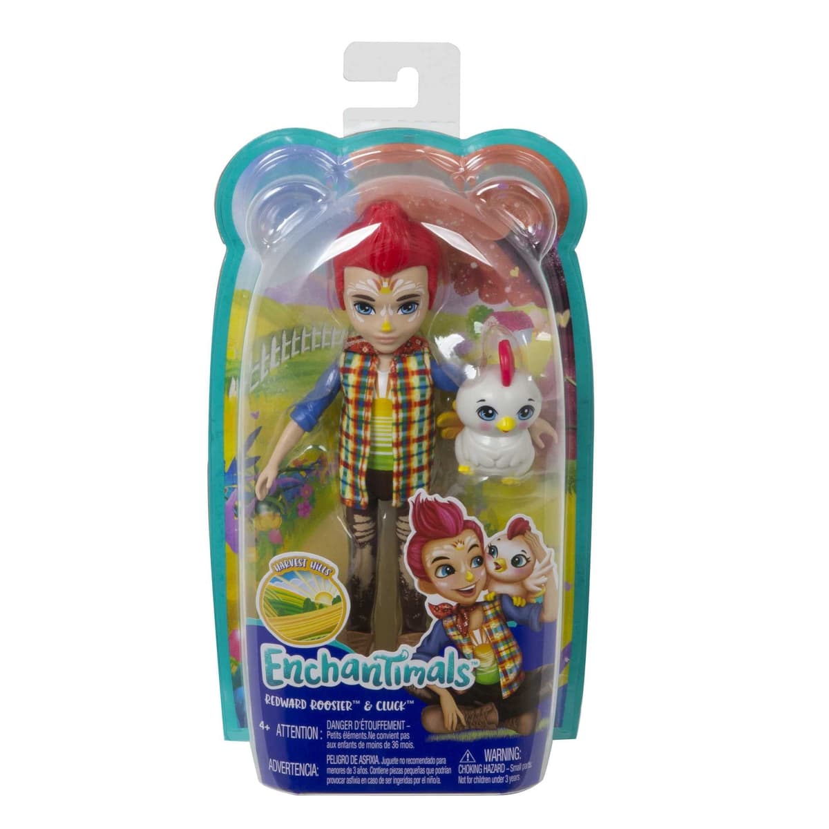 Enchantimals Muñeca Redward Rooster con Mascota Cluck (Mattel GJX39) — view 9