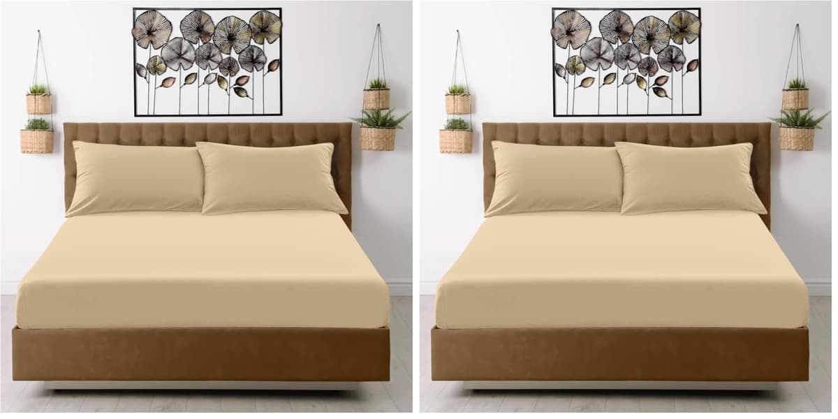 GC GAVENO CAVAILIA Fitted Sheet Single Bed (91 x 190cm) - Grey Bedding Sheets - Plain Dyed Microfiber Bed Sheets Single - (10 inch) 25cm Deep Pocket Bottom Sheet - Easycare - Wrinkle & Fade Resistant — view 43