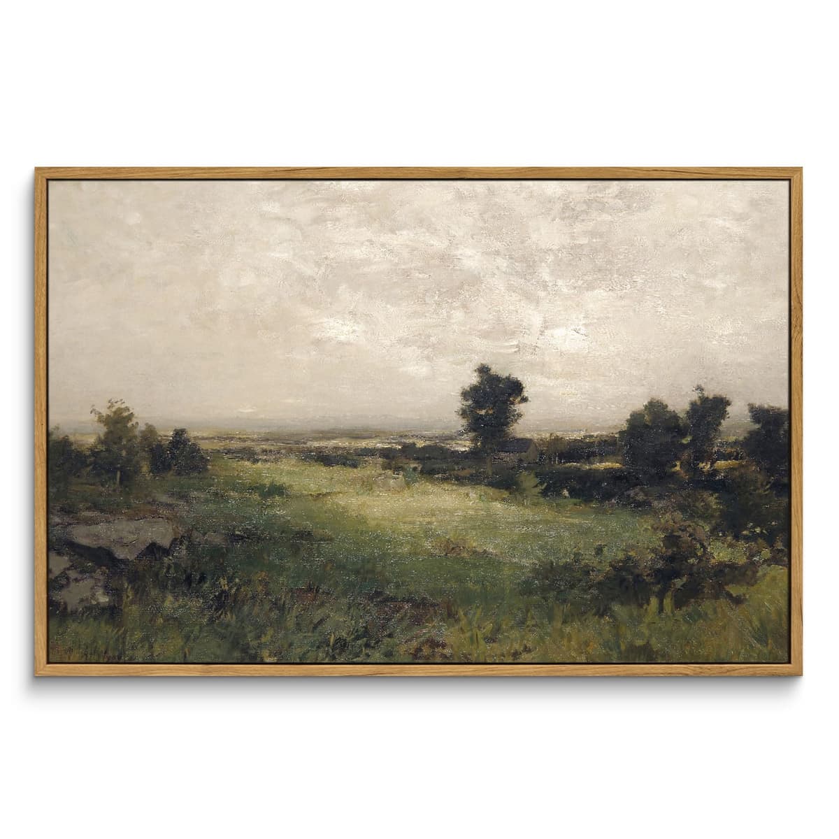 InSimSea Framed Canvas Wall Art, Meadow with Flowers Painting, Landscape for Living Room, Bedroom, Home, Bathroom Decor, 8x10 — view 249