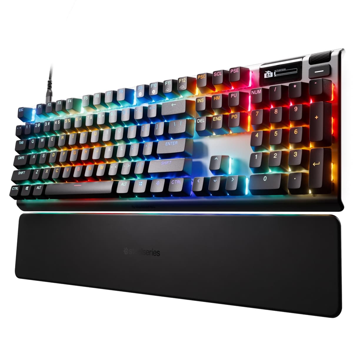 SteelSeries Apex Pro Gen 3 - Gaming Keyboard - Hall Effect Switches; OmniPoint 3.0 - Adjustable Actuation - Game-Ready Presets - Rapid Trigger, Protection Mode, Rapid Tap/SOCD - English QWERTY — view 16