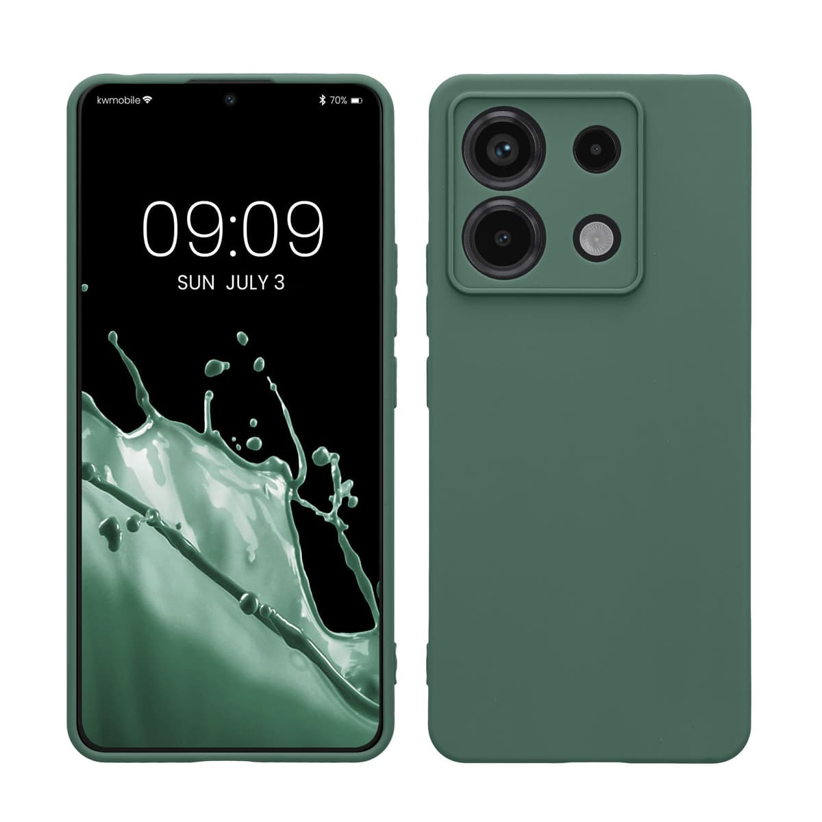 kwmobile Carcasa Compatible con Xiaomi Redmi Note 14 Pro 5G / Poco X7 Funda - Funda Ultrafina de TPU con Bordes elevados - Lavanda Metalizado — view 63