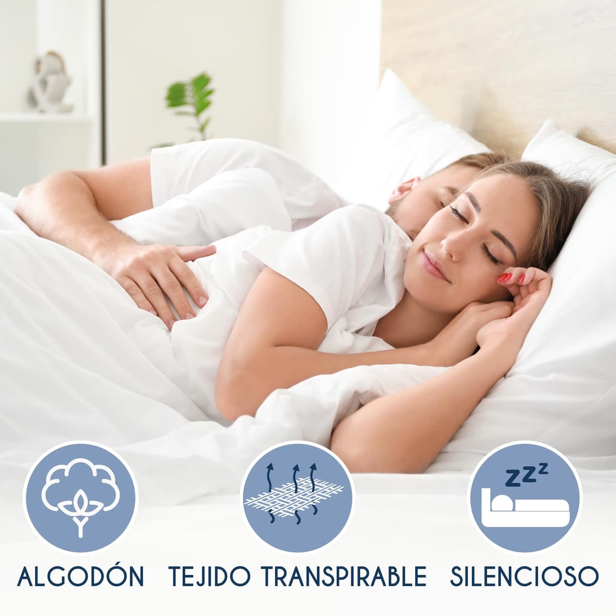 Dreamzie Protector Colchon 150 x 190 Impermeable – Funda Colchon 150x190 cm Suave e Hipoalergénica – Transpirable – Certificado Oeko-Tex — view 4