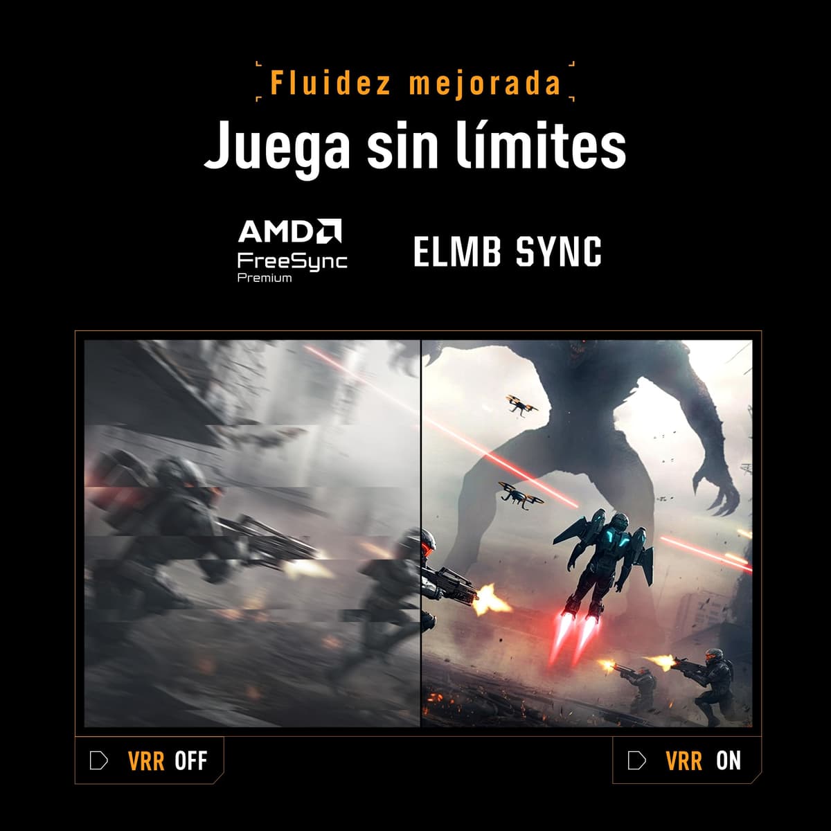 ASUS TUF Gaming VG279Q5R - Monitor de 27", Full HD (1920 x 1080), 200 Hz, Fast IPS, ELMB, 0,3 ms GTG (mín.), Altavoces estéreo, DisplayWidget Center, AI Visual — view 5
