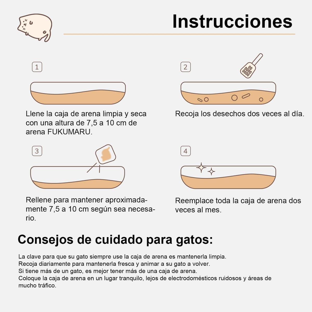 FUKUMARU Arena de Tofu para Gatos 10.8kg - Arena aglomerante para Gatos, Mezcla de pellets de maíz, Libre de Polvo y fácil de aglomerar, Control de olores, se Puede desechar en el Inodoro — view 7