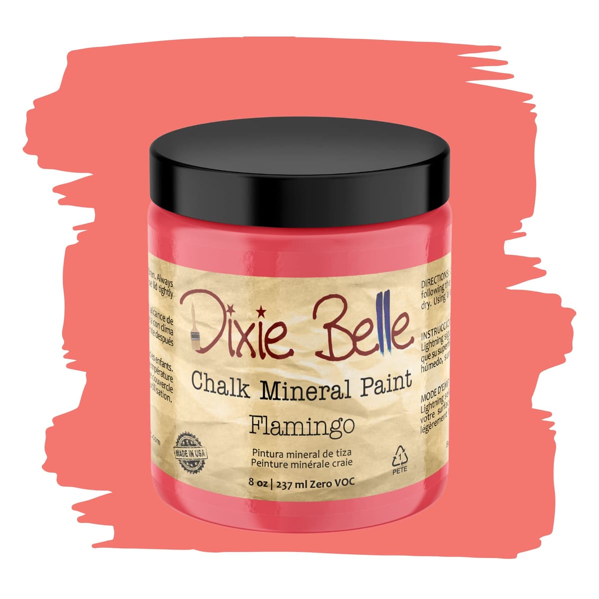 Dixie Belle Paint Company Chalk Finish Furniture Paint - Caviar (32oz) - Matte Black Chic Chalk Mineral DIY Furniture Paint — view 209