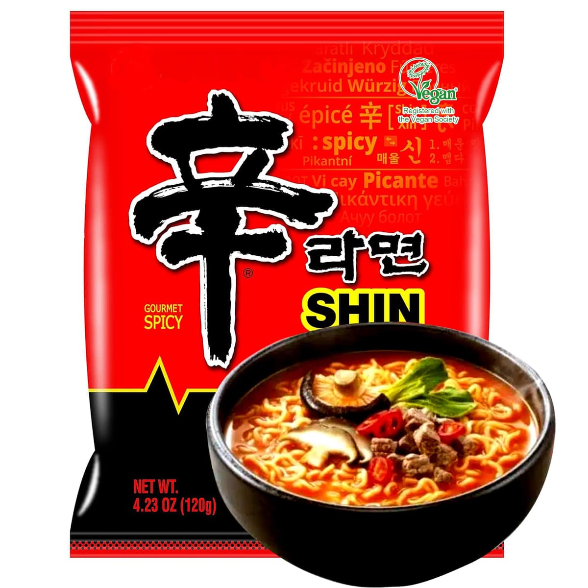 Fideos Ramyun, Pack 3 de Fideos Instantáneos Picantes Coreanos, Listos en 3 Minutos, Ideal para Hogar, Oficina, Viajes y Acampadas, Sabor Intenso y Reconfortante, 120g por Unidad