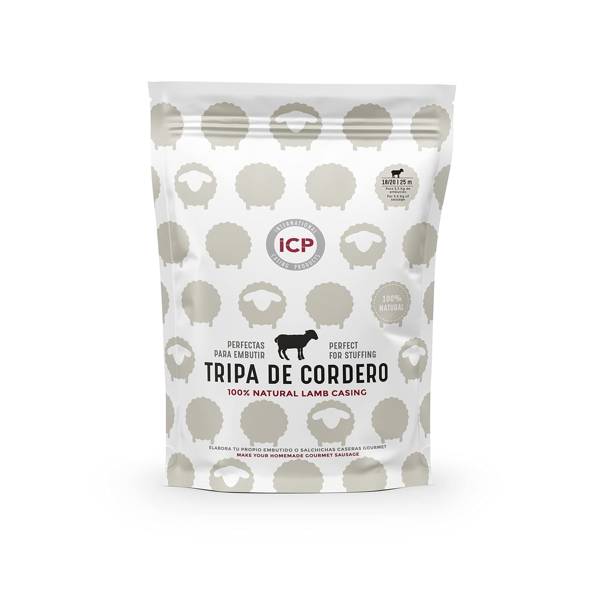 Tripa natural de cerdo para embutidos Caseros 25 m (Pack 40/44 y 18/20) — view 4