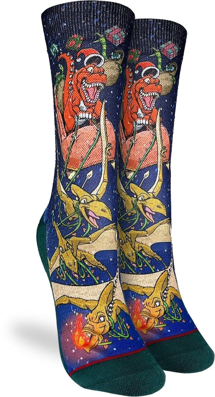 Good Luck Sock Women's Floral Dinosaurs Socks, Shoe Size 5-9 — view 51