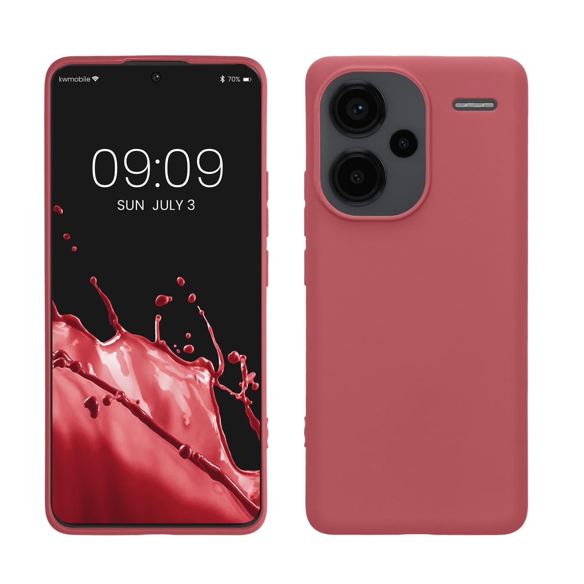 kwmobile Carcasa Compatible con Xiaomi Redmi Note 14 Pro 5G / Poco X7 Funda - Funda Ultrafina de TPU con Bordes elevados - Lavanda Metalizado — view 31