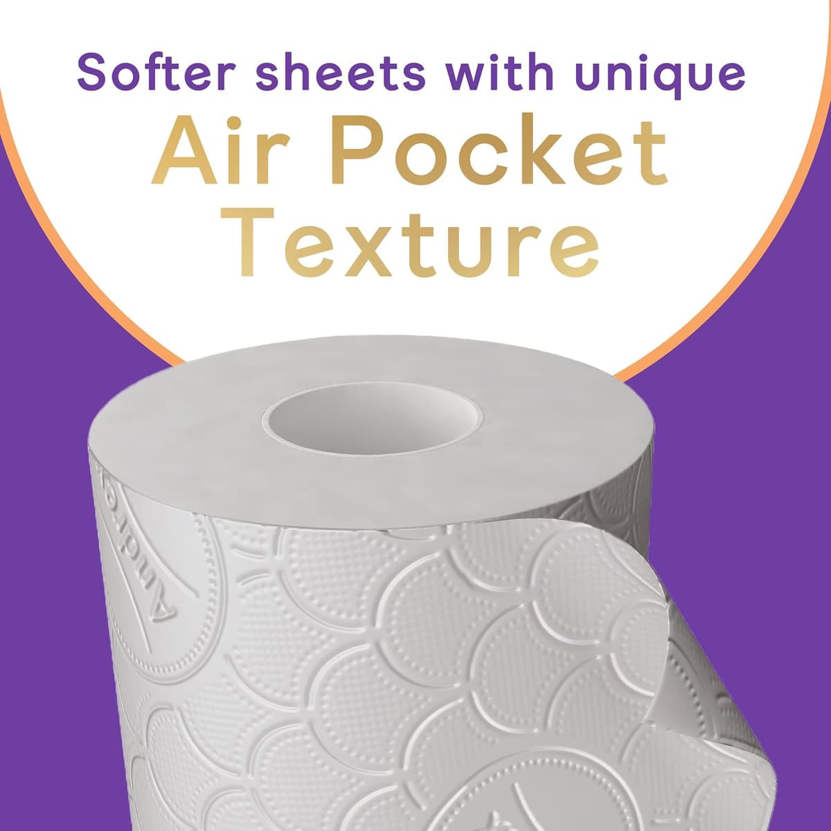 Andrex Ultimate Quilts Toilet Tissue 24 Standard Toilet Rolls, Air Pocket Technology for Soft, Thick Sheets (Previously Andrex Supreme Quilts Toilet Paper) - 24 Quilted Toilet Rolls x 1 Bulk Pack