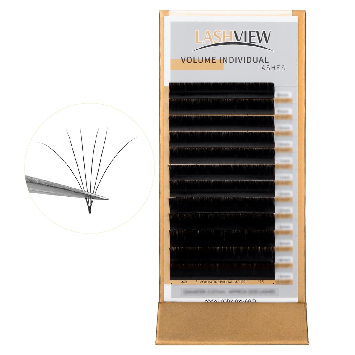 LASHVIEW Self Adhesive Lashes Clusters Eyelashes, 5+ Days Wear Press-on Lashes 10-16mm Individual Lash Extension Kit with Tweezers, No Glue Needed Natural DIY Kit (ZNF23) — view 18