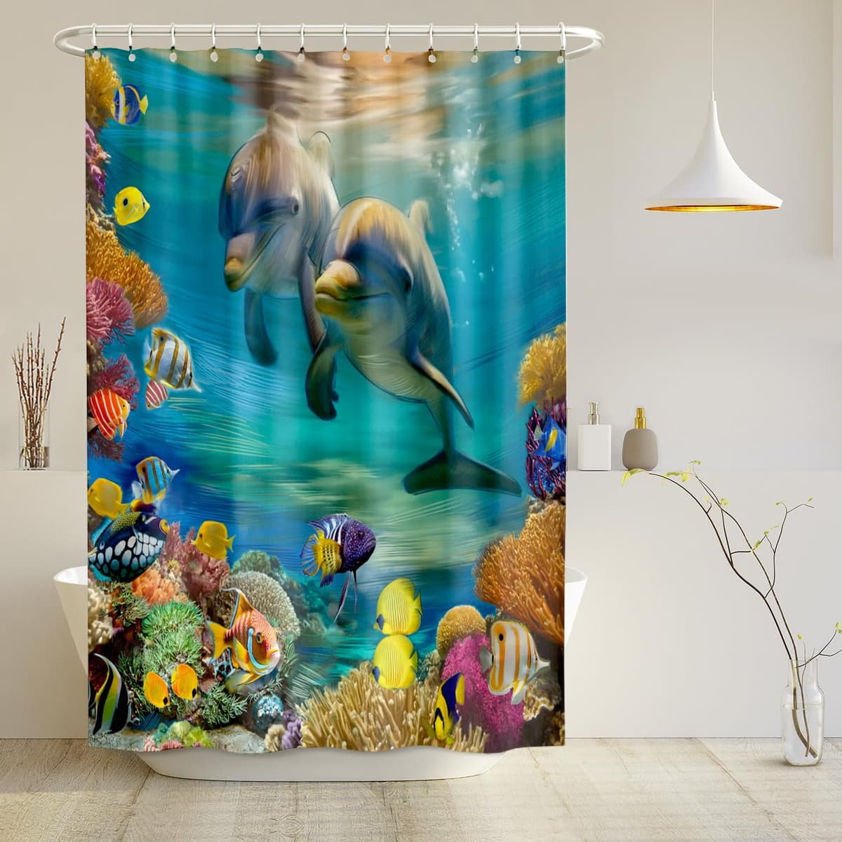 arteneur® - Cortina de Ducha 180x200 - Cortina de Baño Antimoho de Tela, Impermeable, Lavable y Opaco con Dobladillo Ponderado y Anillas (Tabla Periódica Española) — view 62