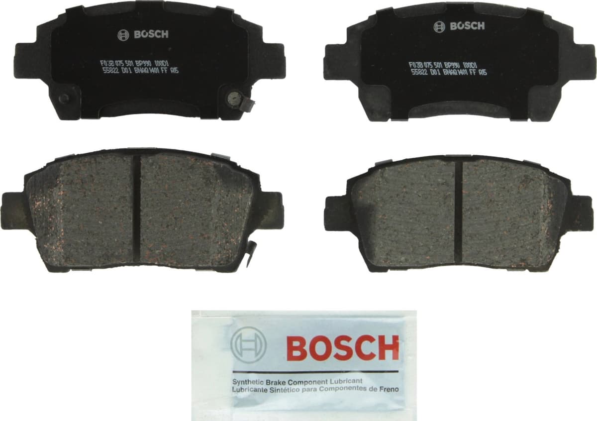 Bosch BC914 QuietCast Premium Ceramic Disc Brake Pad Set For: Acura ILX; Honda Accord, Civic, CR-V, Element, Fit, Front — view 245
