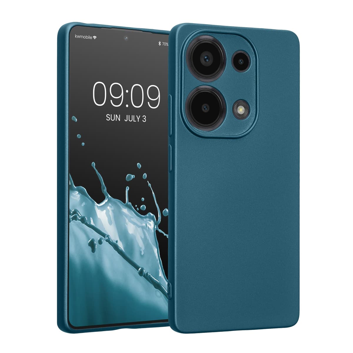 kwmobile Carcasa Compatible con Xiaomi Redmi Note 14 Pro 5G / Poco X7 Funda - Funda Ultrafina de TPU con Bordes elevados - Lavanda Metalizado — view 198