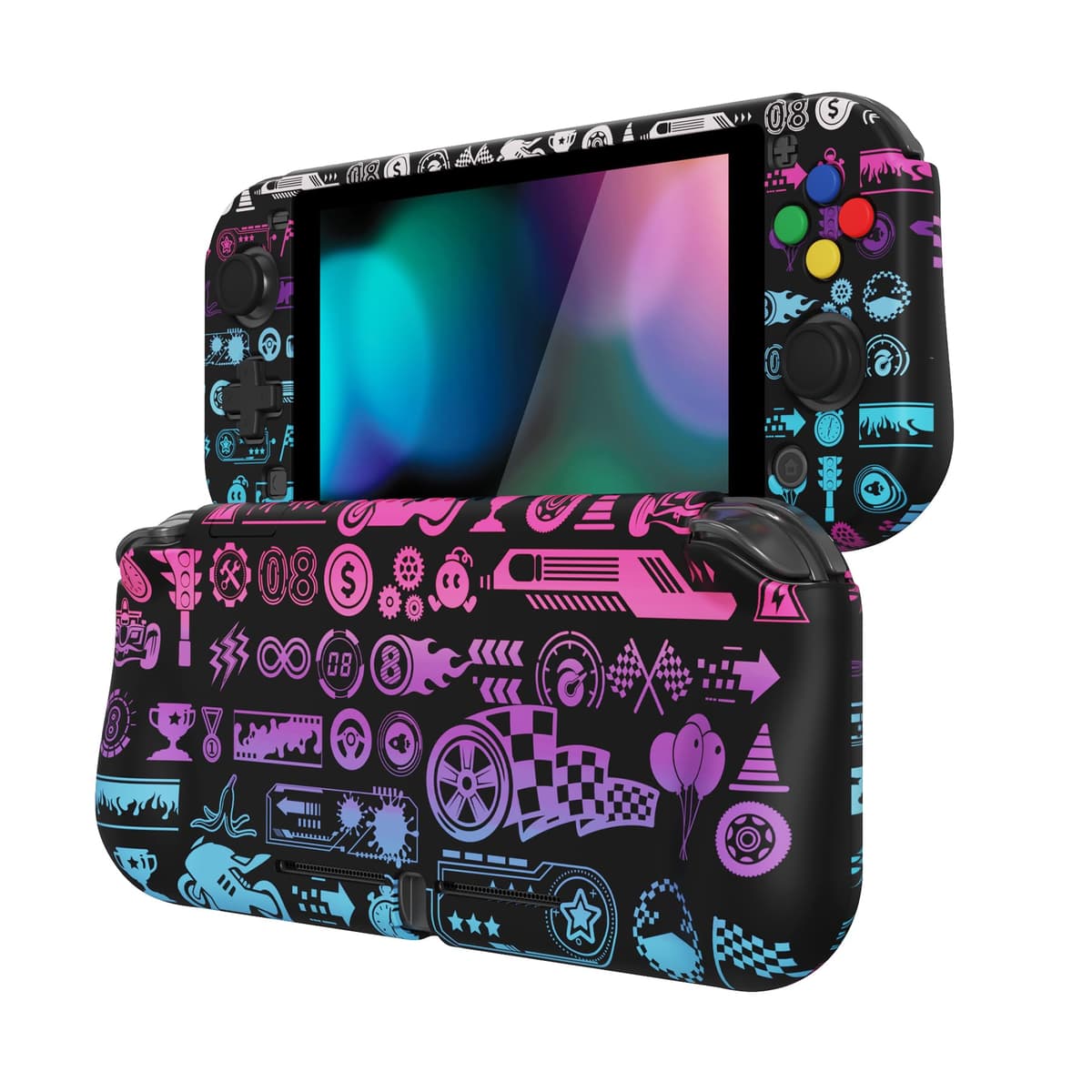 playvital ZealProtect Protective Case for Nintendo Switch Lite, Hard Shell Grip Cover for Nintendo Switch Lite w/Screen Protector & Thumb Grip Caps & Button Caps - Antique Yellow — view 37