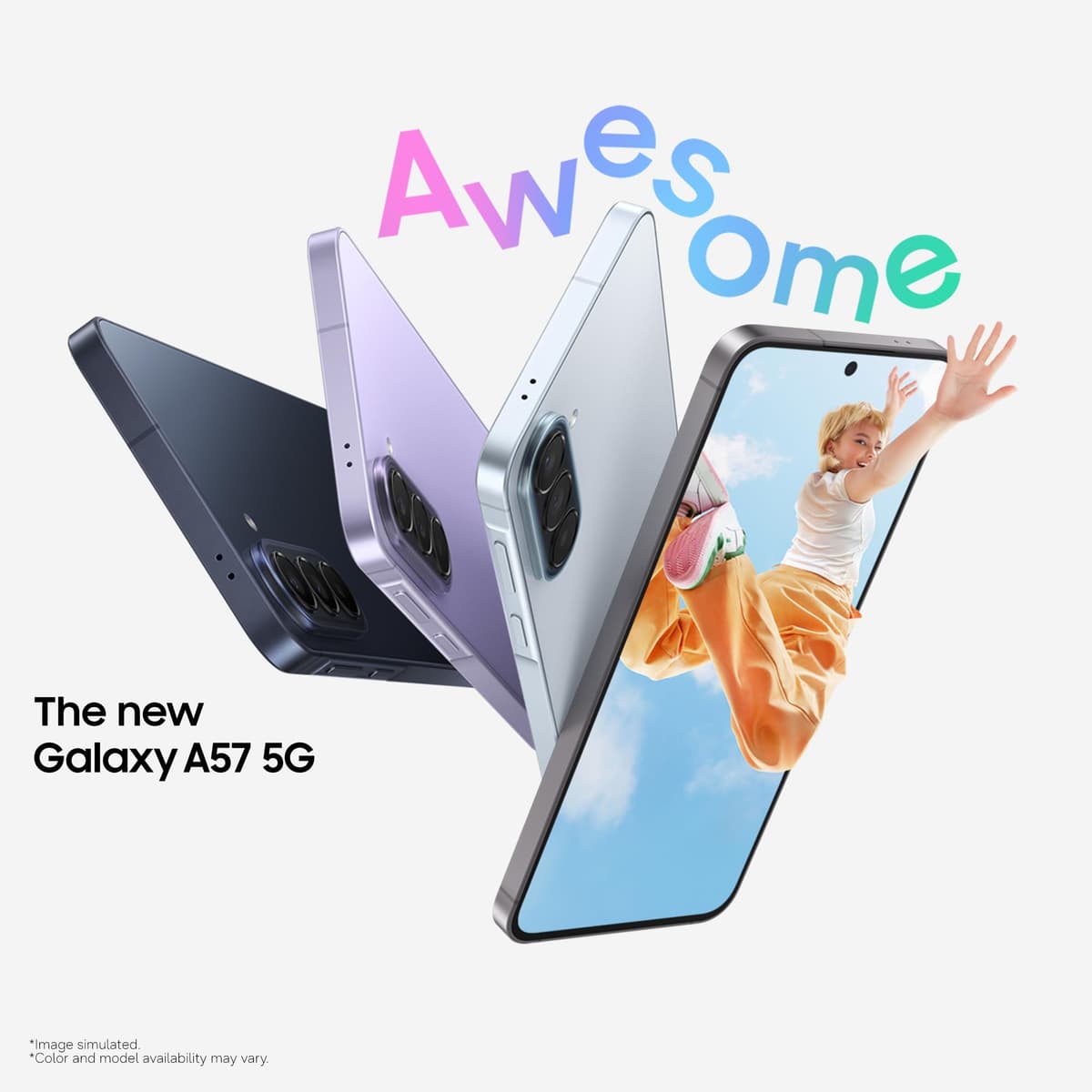 Samsung Galaxy A57 5G, Slim Smartphone, Awesome Intelligence Features, 8GB, 256 GB Strorage, 50MP Wide-Angle Camera, Up To 2-Day Runtime, Awesome Lilac, 3 Year Extended Warranty — view 4