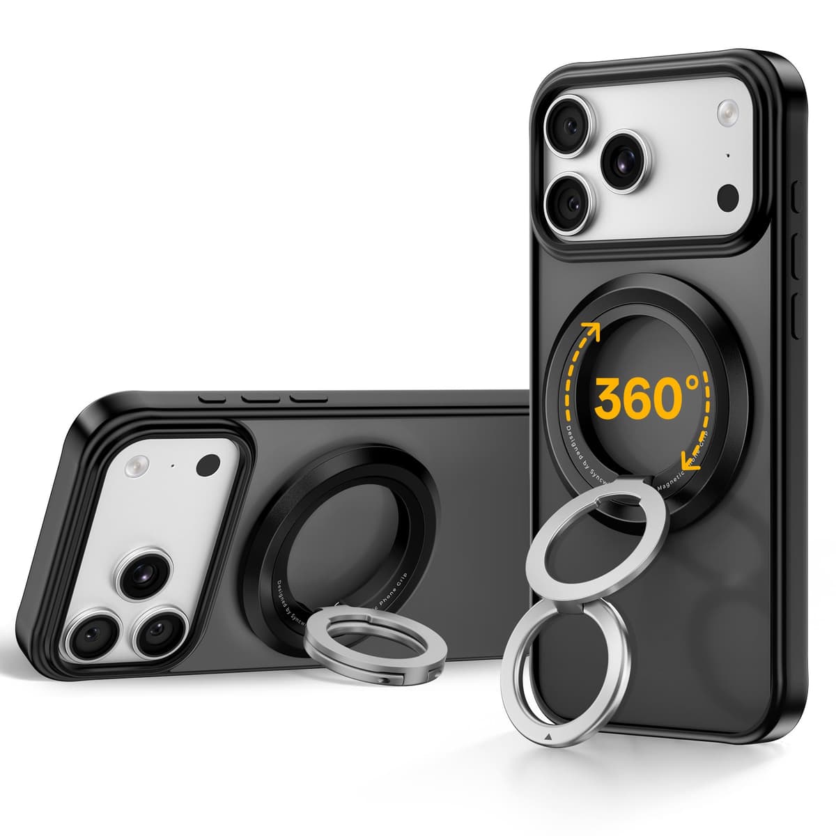 SYNCWIRE Magnetic Ring Holder for MagSafe - 360° Rotation Double Sided Mobile Phone Grip Compatible with iPhone 17 16 15 14 13 12 Pro MAX Android MagSafe Accessories — view 10