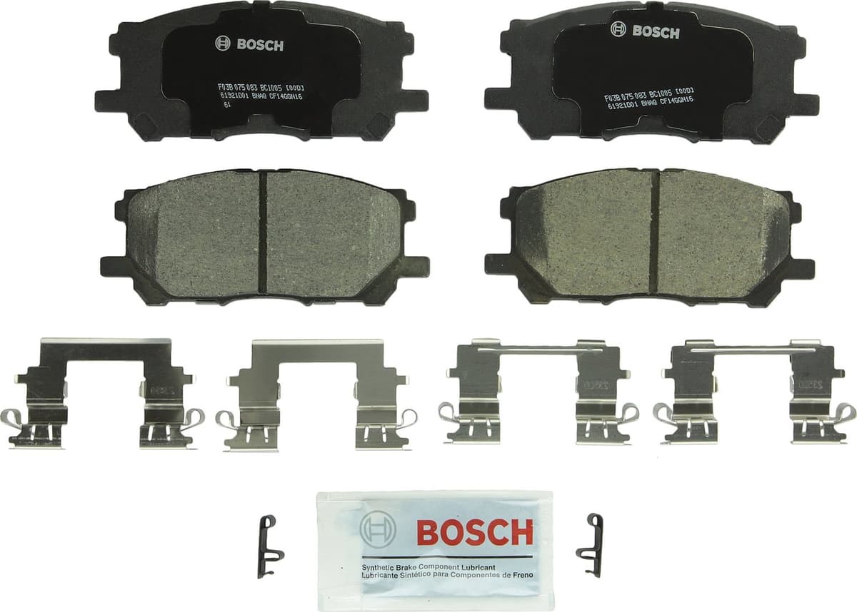 Bosch BC914 QuietCast Premium Ceramic Disc Brake Pad Set For: Acura ILX; Honda Accord, Civic, CR-V, Element, Fit, Front — view 180
