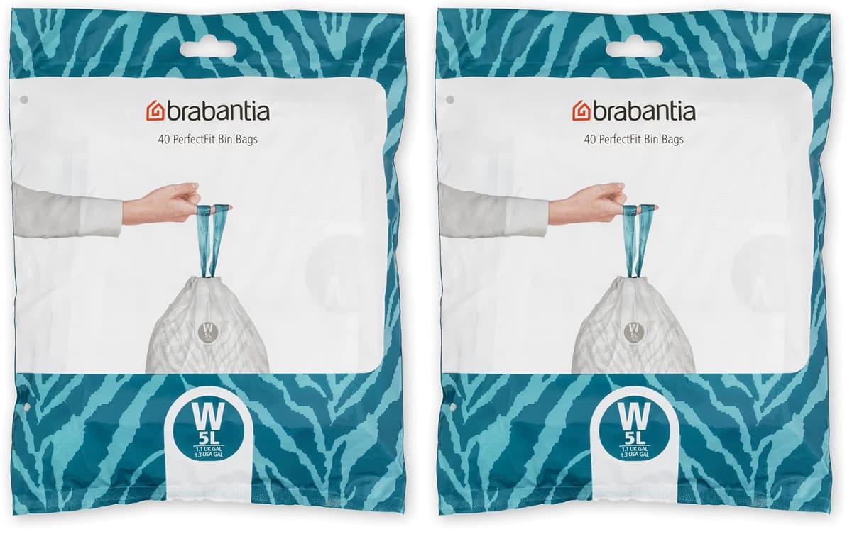 Brabantia Bolsas de Basura PerfectFit (Código L/40-45L) Extra Resistentes Bolsas con cinta de cierre (40 Bolsas) — view 41