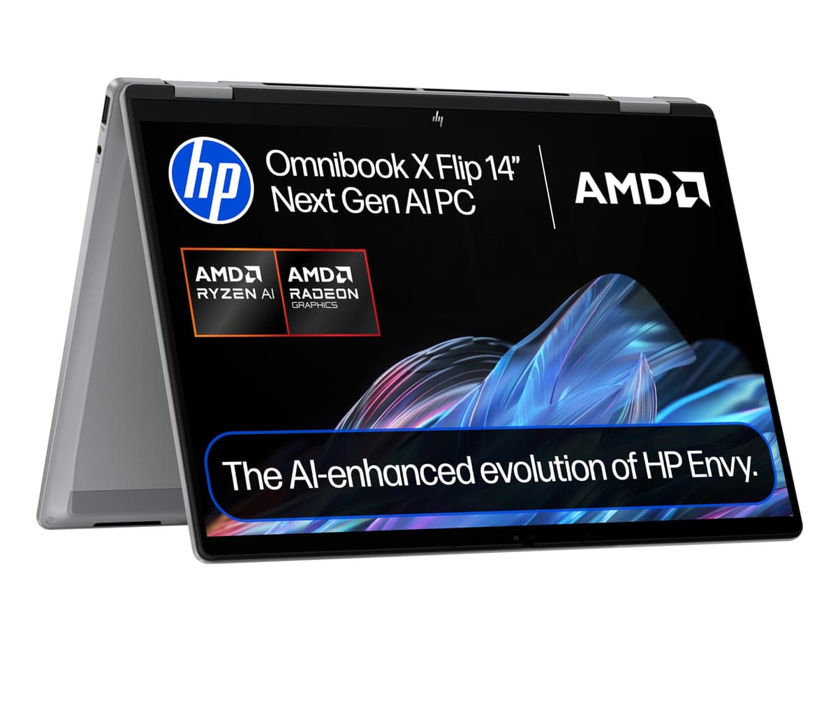 HP OmniBook X Flip NGAI 16" Laptop | CoPilot+ PC | AMD Ryzen AI 5 340 Processor | 16GB RAM | 512GB SSD | AMD Radeon 840M Graphics | 2K Touchscreen | Up to 21 Hrs Battery | Windows 11 | 16-ar0004sa — view 24
