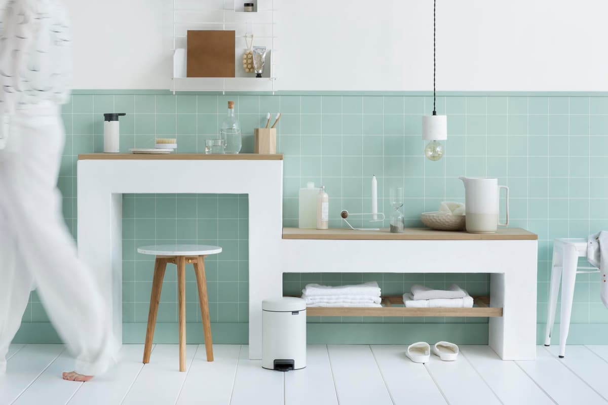 Brabantia Cubo de basura con pedal, Blanco, 3 l — view 5
