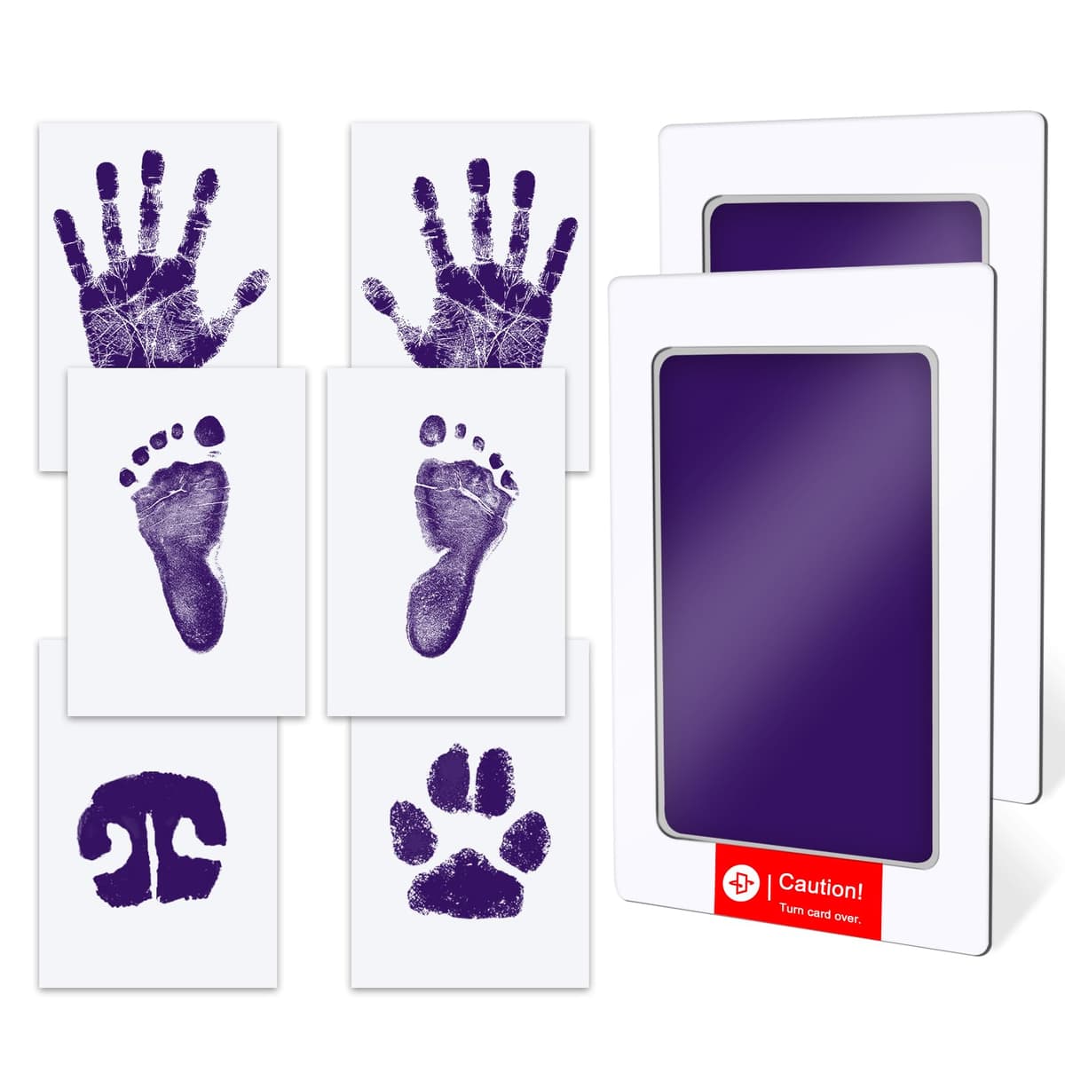 TATUNER Baby Hand and Footprint Kit Inkless - Mess Free Ink Pad, Paw Print Kit for Dogs and Cats, Safe Clean Touch Ink Pads for Newborn Handprints — view 28