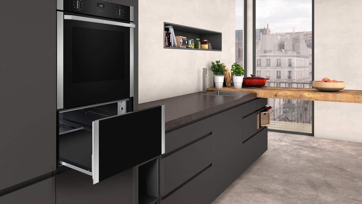 Neff N1AHA02N0B N 50, Built-in warming drawer 60 x 29 cm Stainless steel — view 3