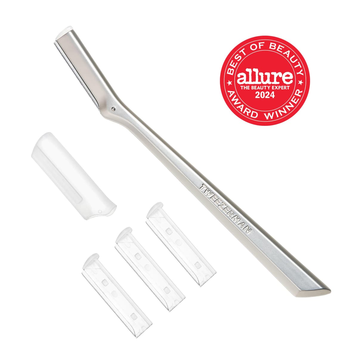TWEEZERMAN Afeitadora facial (eliminación precisa del vello facial con hoja de acero inoxidable, para rostro y cejas) — view 2