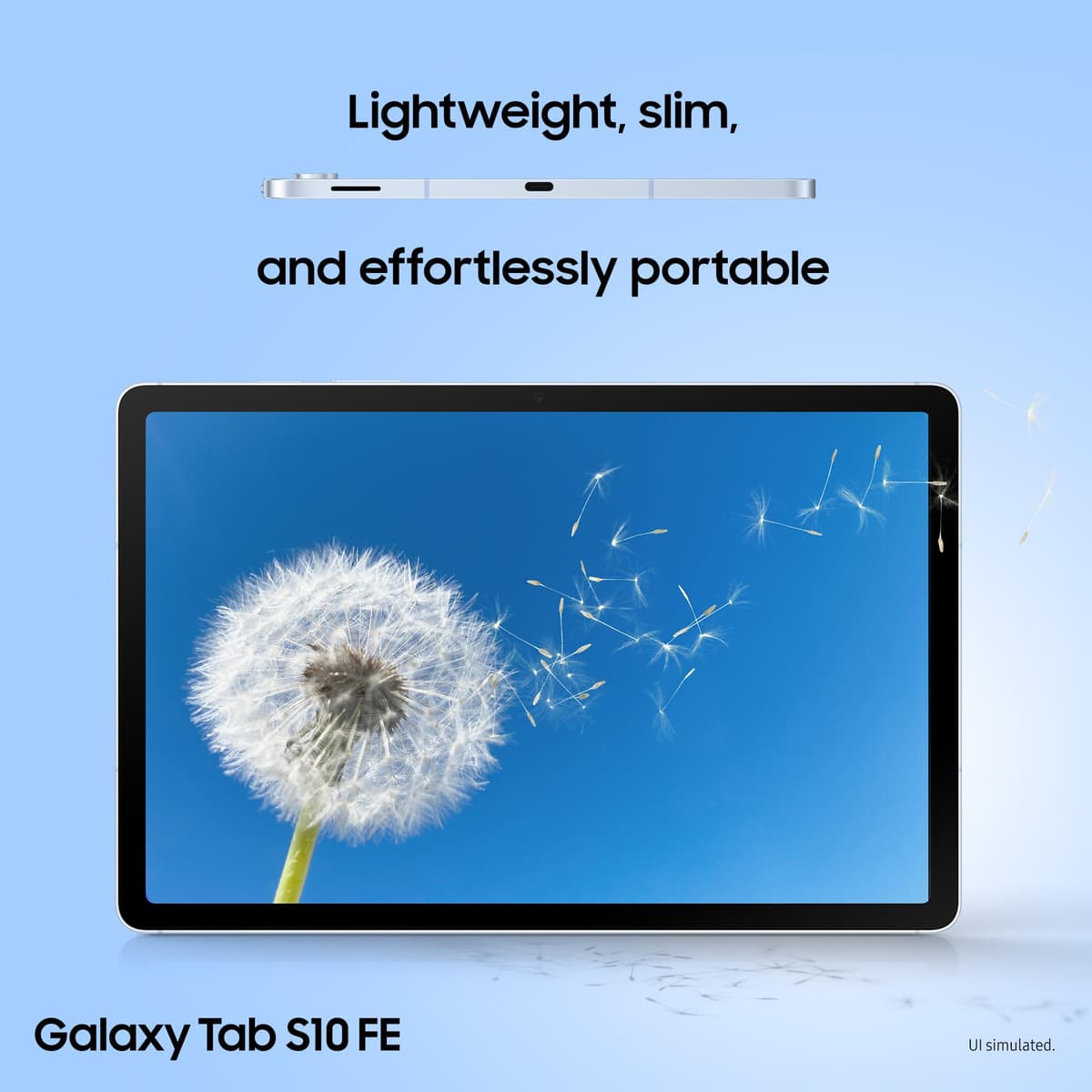 Samsung Galaxy S10 FE Android Tablet, Wifi, 128GB Storage, 8GB Memory, 10.9" Display, S Pen included, Long lasting Battery, Grey, 3 Year Extended Warranty (UK Version) — view 4