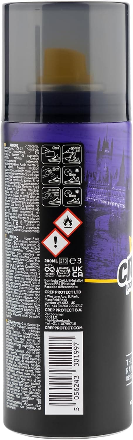 Crep Protect Shoe Protector Spray - 200ml Rain & Stain Waterproof Nano Protection for Sneaker, Leather, Nubuck, Suede & Canvas — view 6