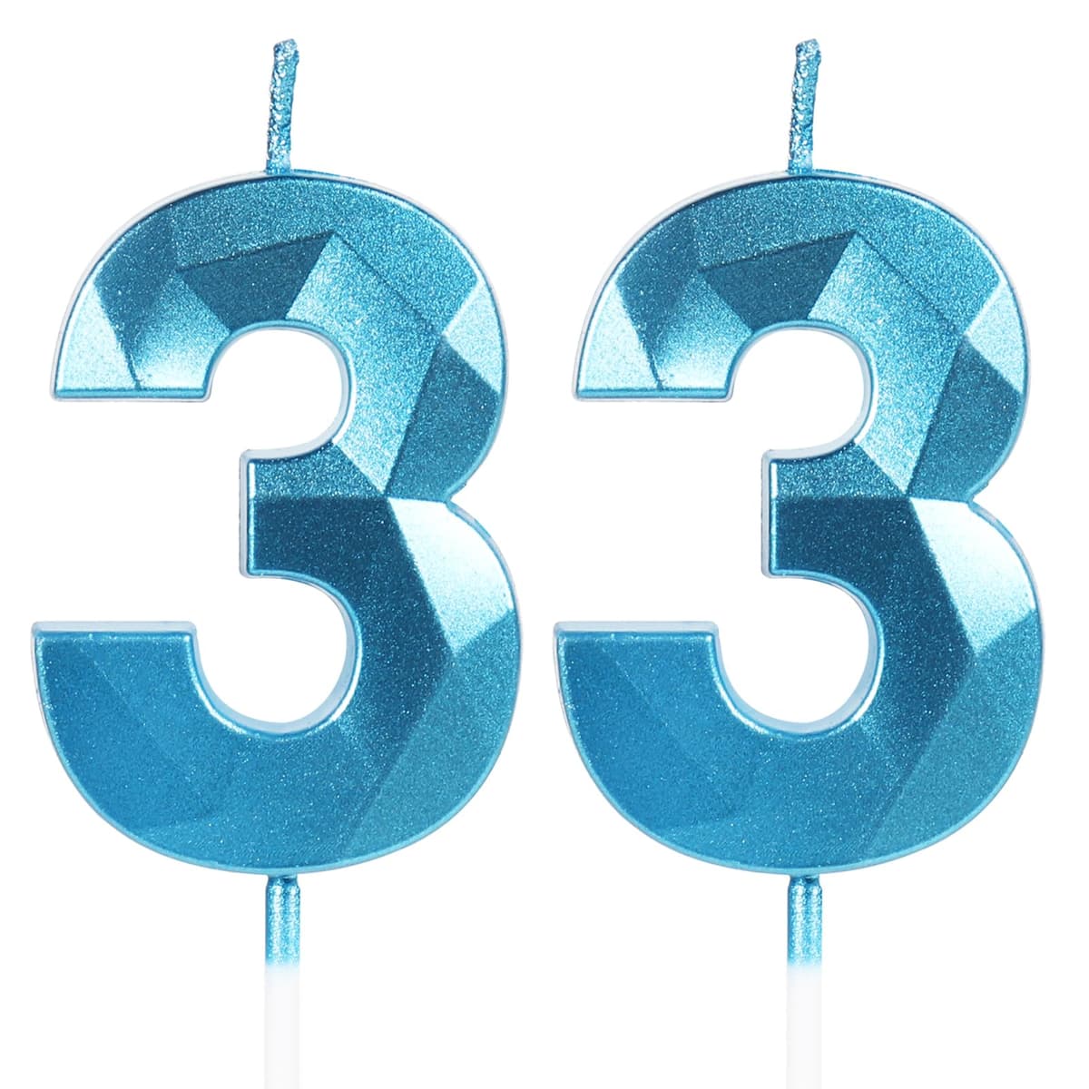 Yiran 50th Birthday Candles, Gold Number 50 Happy Birthday Candles, Cake Topper Decorations for Birthday Party, Wedding Anniversary Celebration Supply — view 193