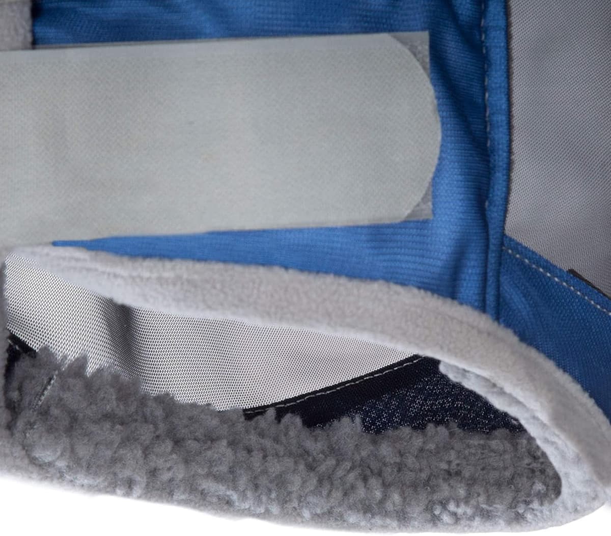 Harrison Howard CareMaster Pro Luminous Fine Mesh UV-proof Fleece Padding Fly Mask Half Face Aquamarine (M; Cob) — view 4