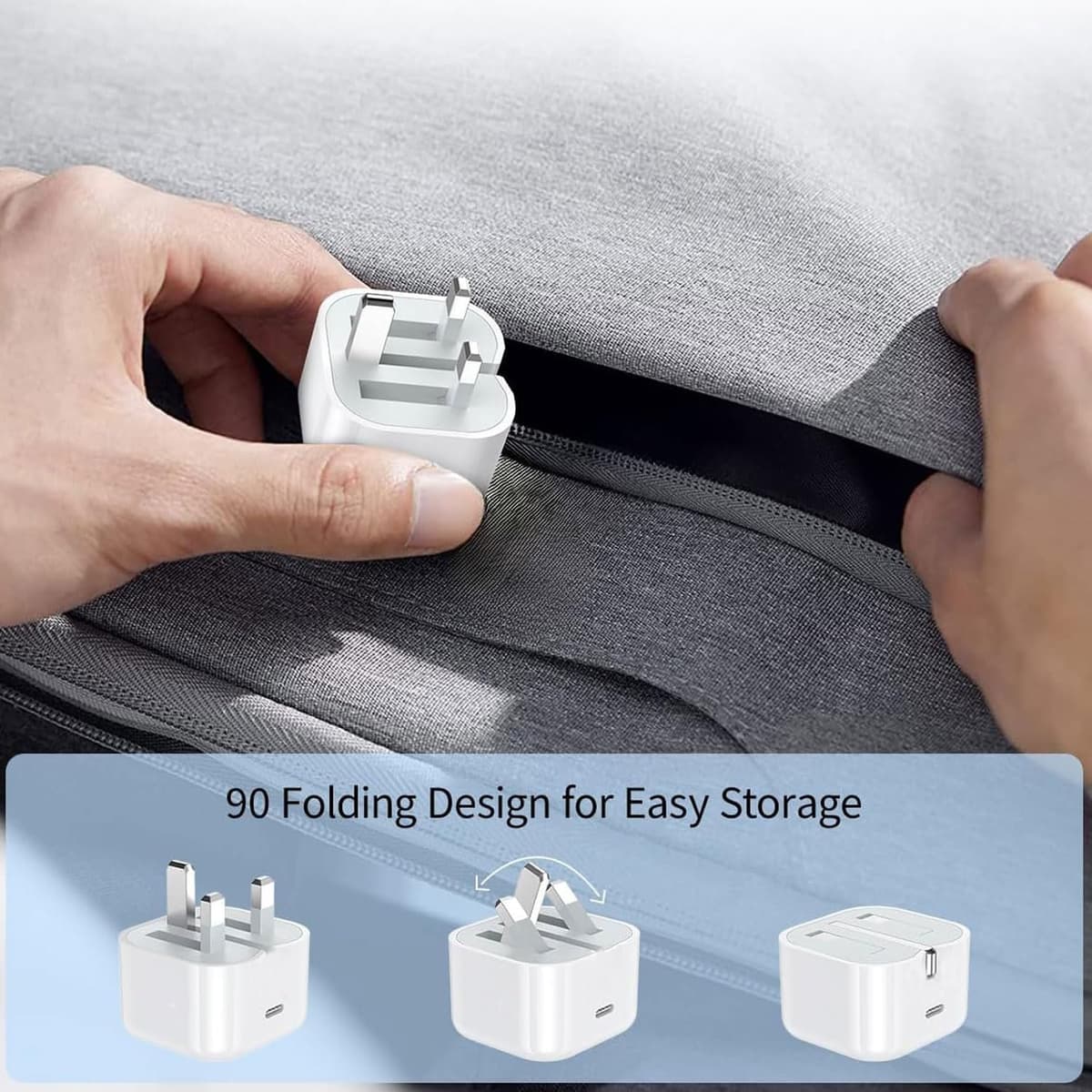 iPad Charger Plug USBC,2Pack 20W Apple Plug USBC USB-C Power Adapter UK Fast Charge for Pro 12.9 11 13 inch 4th 5th 6th M4 Generation/Air 10.9 11 5th Gen M2 M3/Mini 6 7/i Pad 5-10th A16 11th 2017-2025 — view 5