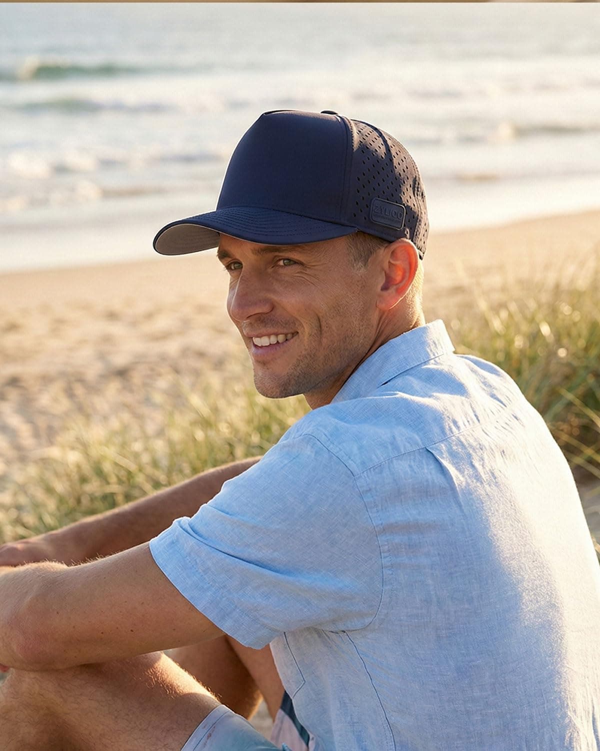 Zylioo S/M/L/XL/XXL Gorra de béisbol con protección solar para hombres y mujeres, gorras de corona alta para cabezas grandes/grandes, gorra de malla para correr — view 6