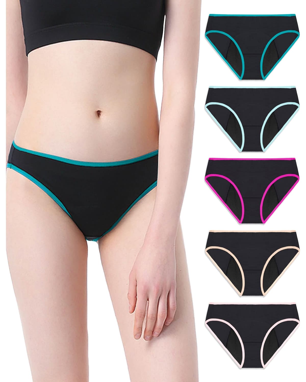 Neione Mujer Bragas Menstruales Braguita Bikini Menstrual Regla Disponible en Tallas Grandes — view 9