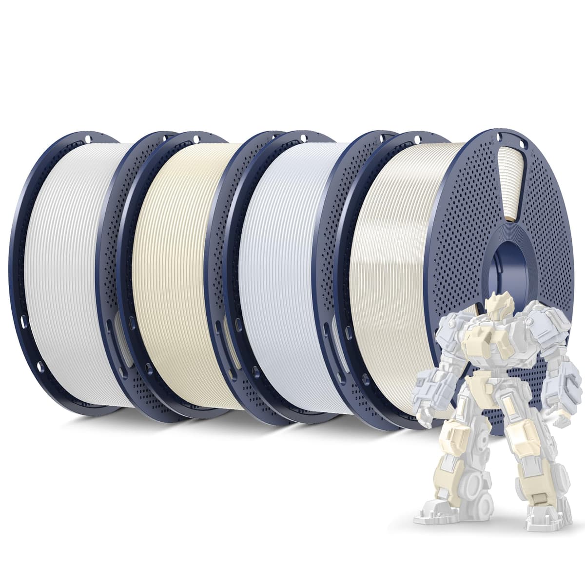 SUNLU Pack de 16 Colores Filamento PLA Plus, Filamento PLA+ Multicolor para Impresoras 3D 1.75mm, Embalado al Vacío Individualmente, 0.25kg/Bobina, Total 4kg, 16 Bobinas​ — view 52