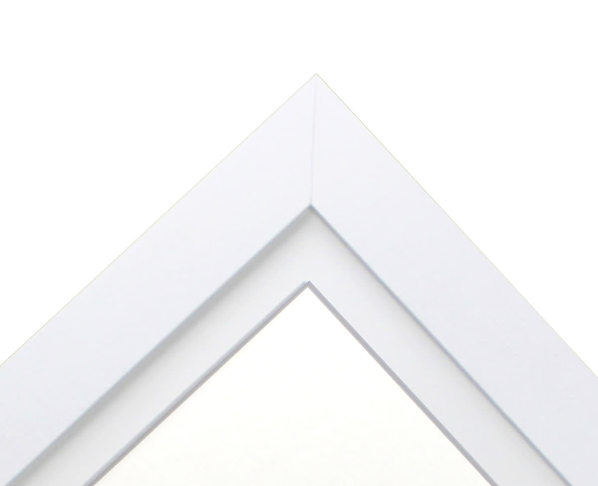 FRAMES BY POST London Picture Photo Frame, White with White Mount, 24 x 20 Image Size 20 x 16 Inches — view 2